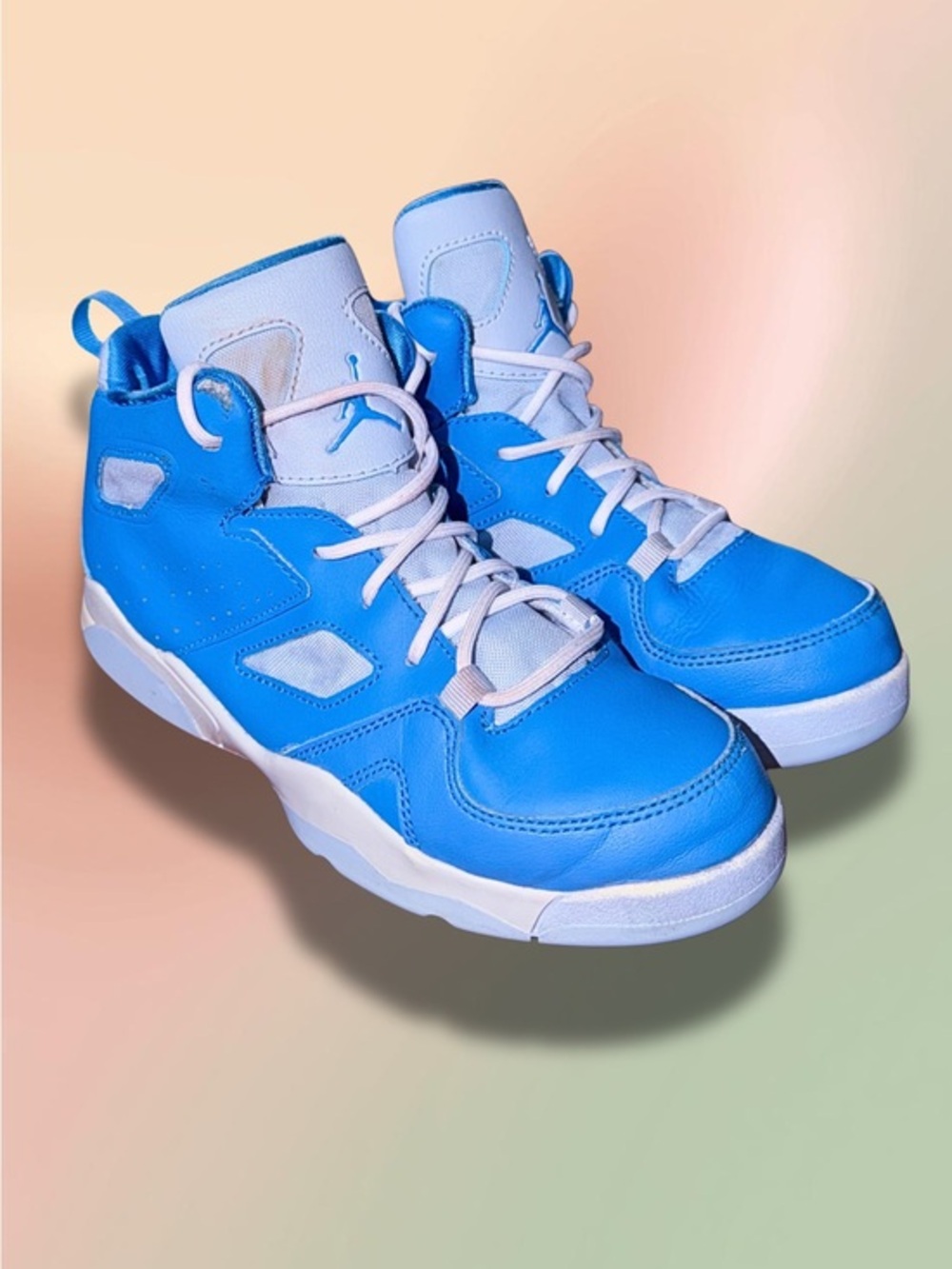 Jordan Flight Club ’91 GS 3.5Y Blue White Basketball Shoes DM1686-400